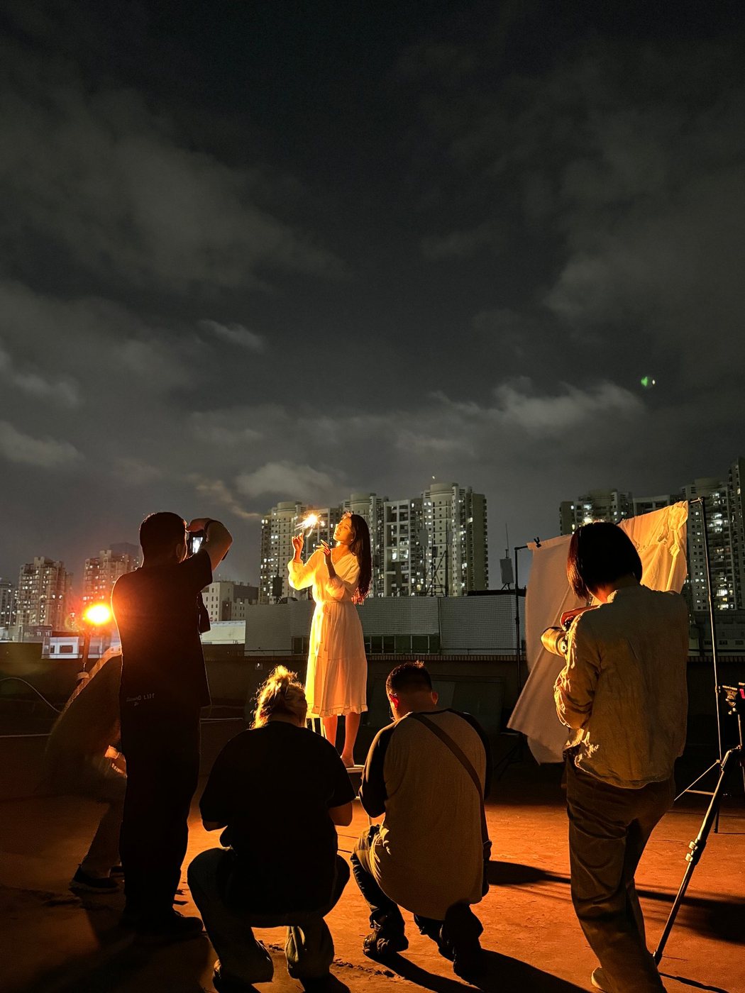 黎明奥杰摄影培训夜间人像创作实拍现场
